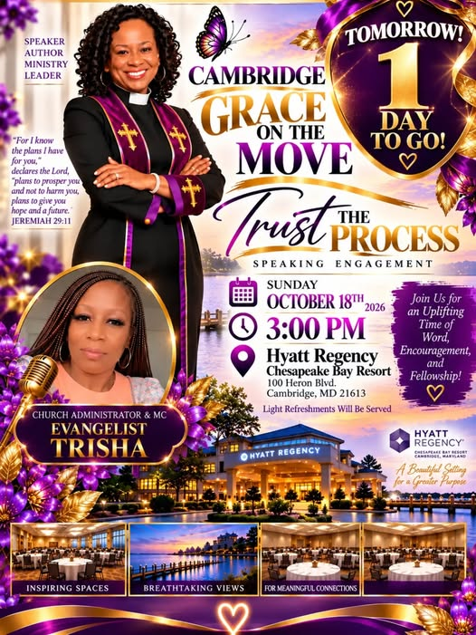 Official flyer for Grace on the Move: Trust the Process, October 18, 2026